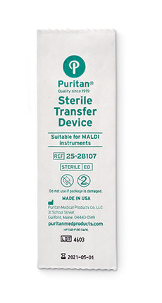 Sterile 3" MALDI-TOF Colony Transfer Device-3†Applicator Stick -25-28107, Cs