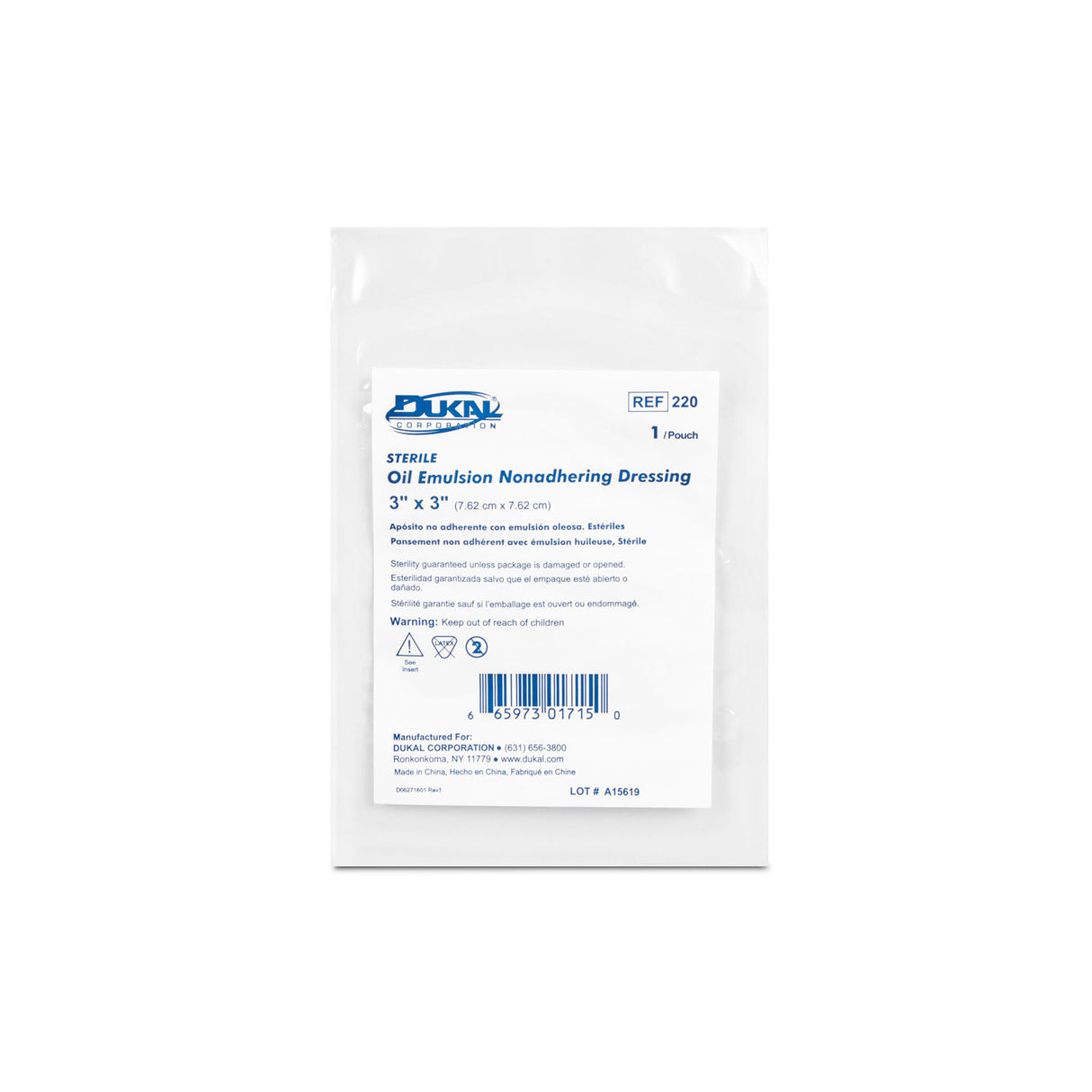 DUKAL ALBA PERMEABLE NON-ADHERING DRESSINGS - 220