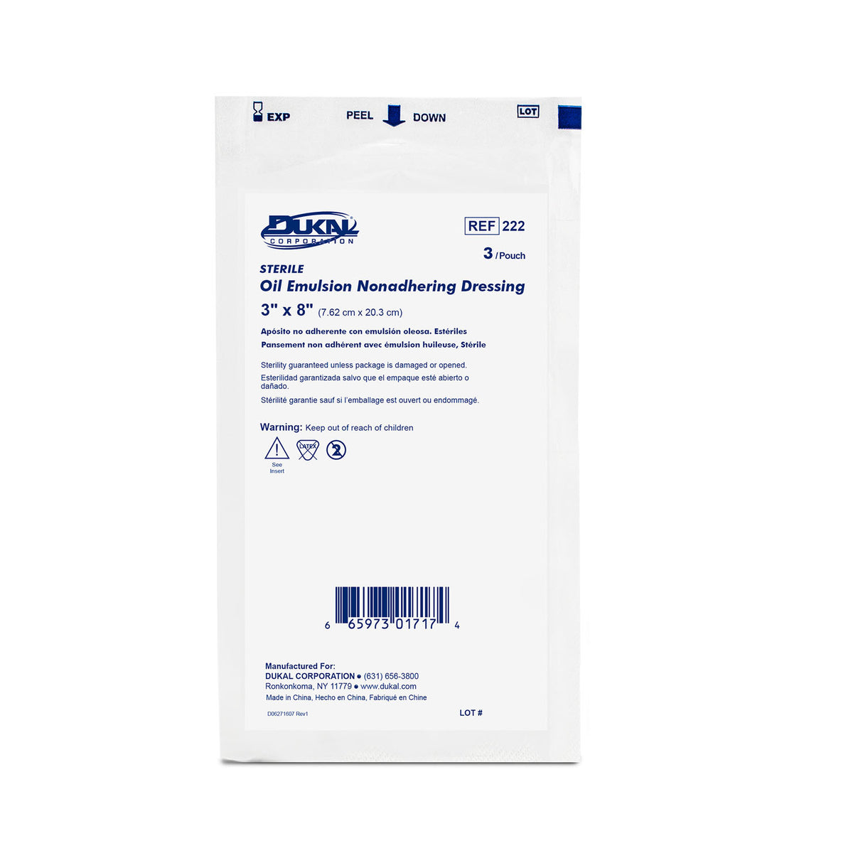 DUKAL ALBA PERMEABLE NON-ADHERING DRESSINGS - 222