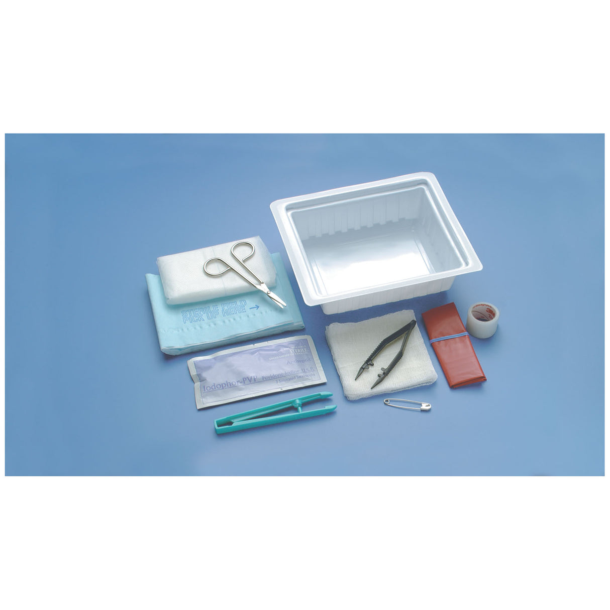 BUSSE DRESSING CHANGE TRAY WITH INSTRUMENTS - 759