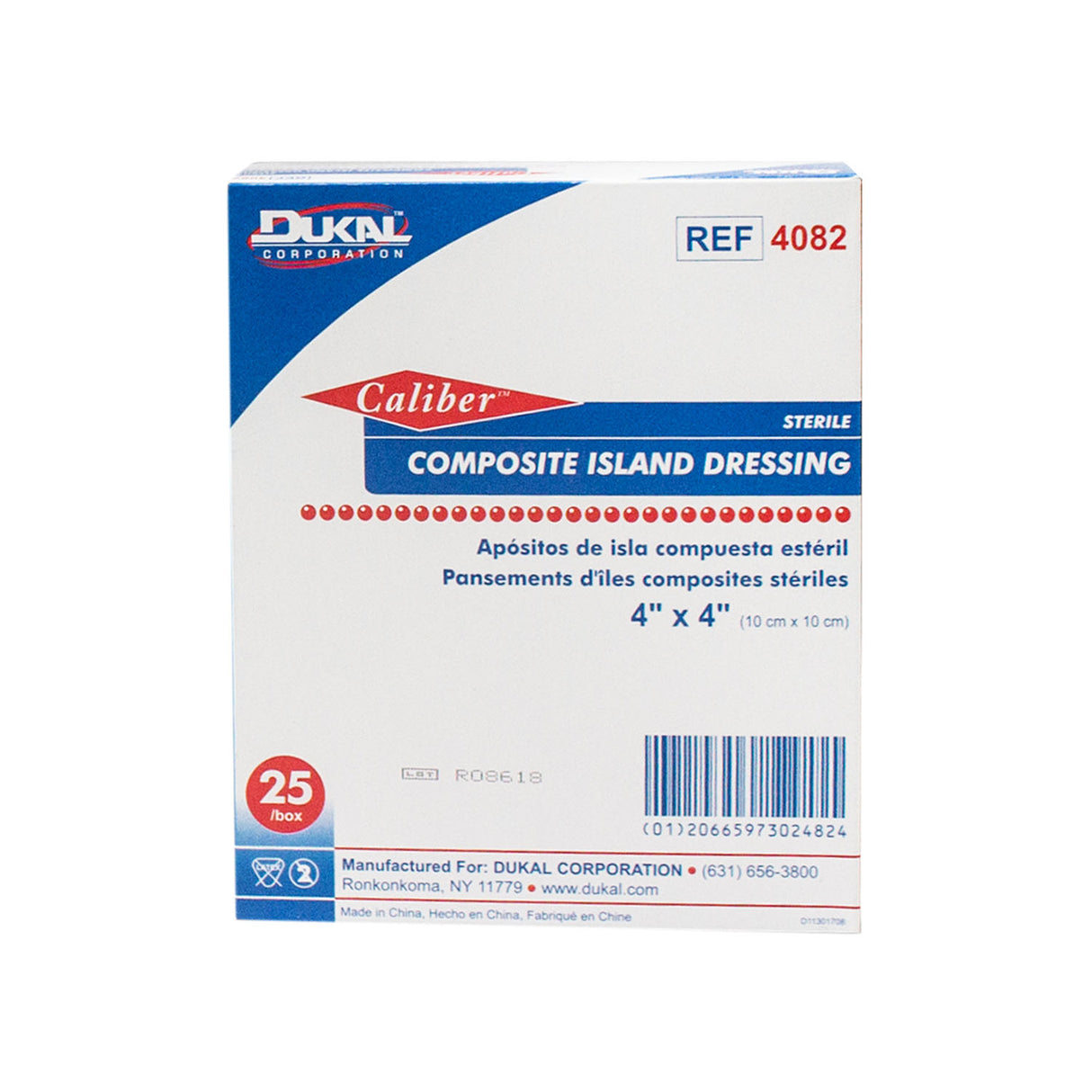 DUKAL COMPOSITE ISLAND DRESSINGS - 4082