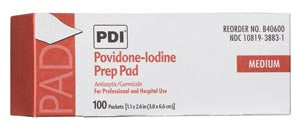 PDI PVP IODINE PREP PAD-B40600