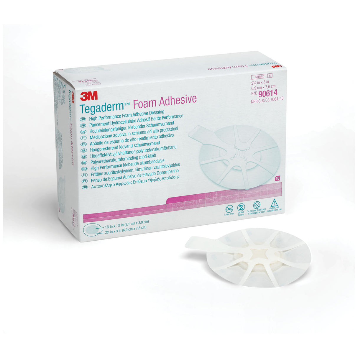 SOLVENTUM TEGADERM™ FOAM ADHESIVE DRESSING - 90614