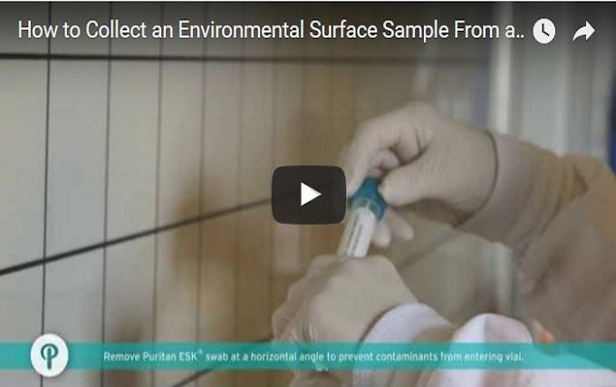 Puritan ESK Sampling Kit - 4" Sterile Polyester Swab & 4ml Letheen Broth - 25-83004 PD LB-Surface Testing, Cs