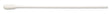 PurSwab 6" Small Foam-Over-Cotton Swab w/Polypropylene Handle - 1806-PCSF- Cleaning Swab, Cs