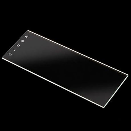 Globe Scientific Diamond 1380-10 White Glass Microscope Slide, 25 x 75mm Size, Ground Edges, Plain (1,440 slides)