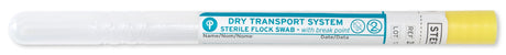 HydraFlock 6" Sterile Mini-tip Flock Plastic Handle Swab & Dry Tube - 25-3316-H EMB 100 BT - 100 Box-Cell Testing Swabs, Cs