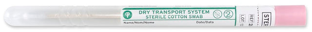 Puritan Dry Transport System 6" Sterile Standard Cotton Wood Handle Swab & Tube - 25-806 1WC BT-Collection and Transport System, Cs