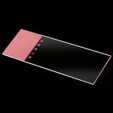 Globe Scientific 1304P Borosilicate Glass Microscope Slide, 90° Ground Edge, 25 mm W x 75 mm L, Pink Frosted (Pack of 1440)