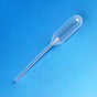 Globe Scientific 139040 LDPE Narrow Stem Transfer Pipet, Non-Sterile, Large Bulb, 15.0mL Capacity, 155mm Length, Pack of 2500
