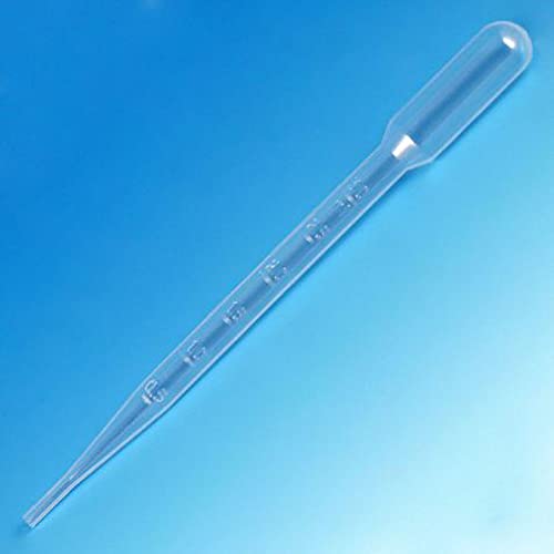 Globe Scientific 136036-S01 Transfer Pipet, Pediatric, Sterile, Individually Wrapped, LDPE, 1.5mL Capacity, 0.3mL Graduated, 115mm Length, Pack of 500