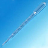 Globe Scientific 136036-S01 Transfer Pipet, Pediatric, Sterile, Individually Wrapped, LDPE, 1.5mL Capacity, 0.3mL Graduated, 115mm Length, Pack of 500