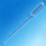 Globe Scientific 137030-500 LDPE Graduated Transfer Pipet, Large Bulb, Non-Sterile, 145mm Length, 5.0mL Capacity (Box of 500)