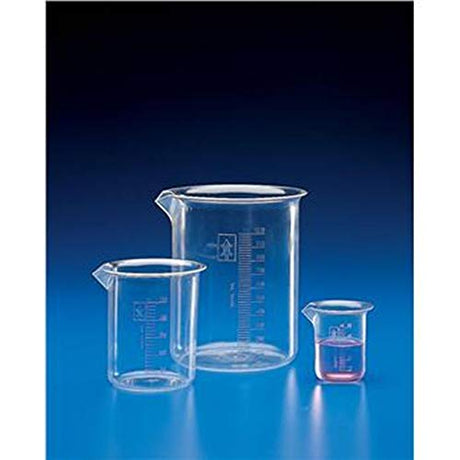 Globe Scientific 601331 Polymethylpentene Griffin Style Low Form Beaker, Molded Graduations, 5000mL Capacity (Pack of 2)