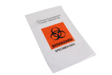 6" x 9" Biohazard Bag for Specimen Collection Clear Plastic Zip Lock Bag 6x9 with Extra Pouch/Pocket for Documentation (1000, 6 x 9)