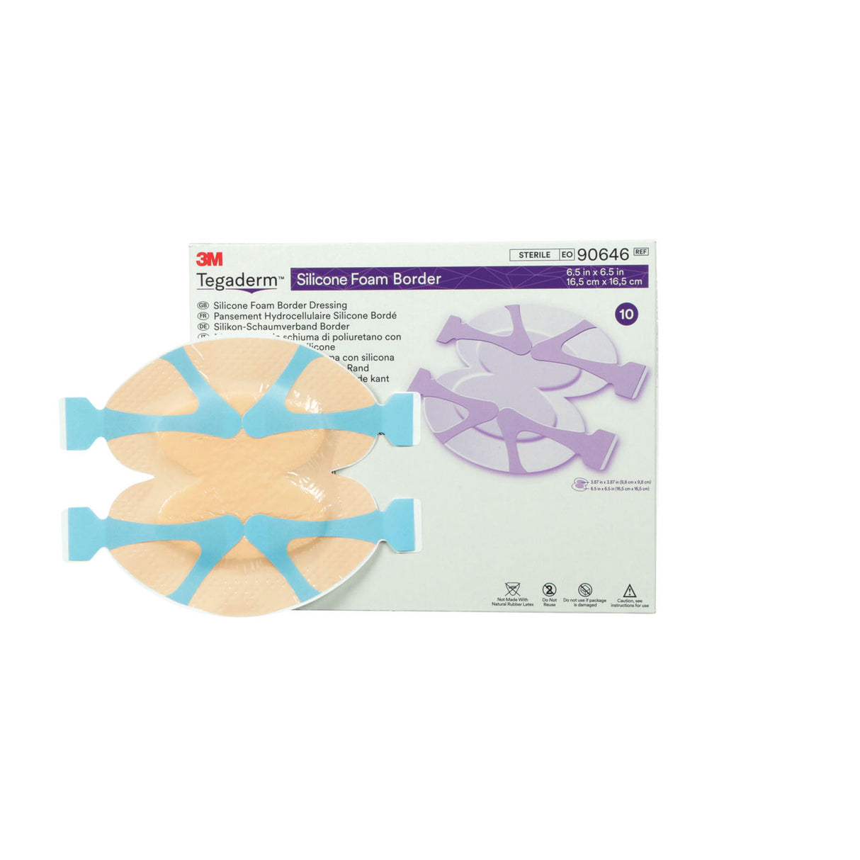 SOLVENTUM TEGADERM™ SILICONE FOAM BORDER DRESSING - 90646
