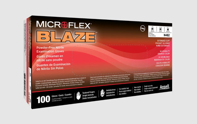 ANSELL MICROFLEX BLAZE® POWDER FREE EXAM GLOVES-N483