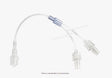 BD EXTENSION SET, SMALLBORE, BIFUSE, (2) SLIDE CLAMPS, (2) FEMALE LUERS SPIN MALE LUER LOCK, 7" LENGTH, 0.3 ML FLUID PATH, NOTE MADE WITH DEHP, STERILE-10794983, Cs