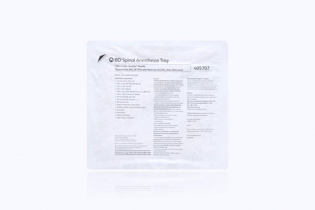 BD SPINAL TRAY(RX)-405707, Cs