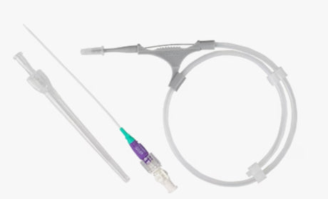 BD POWERGLIDE ST™ MIDLINE CATHETER, FULL TRAY, 18G, 10CM WITH GUARDIVA® ANTIMICROBIAL HEMOSTATIC IV DRESSING-ST218101, Cs