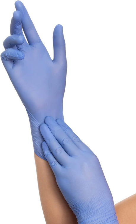 HALYARD AQUASOFT™ BLUE NITRILE EXAM GLOVES-43935