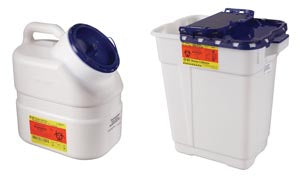 BD COLLECTOR, PHARMACEUTICAL, 9 GALLON, HINGE TOP -305634, Cs