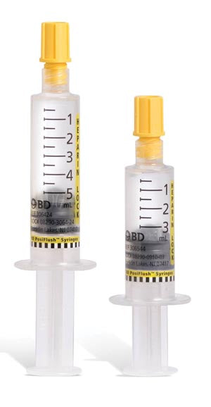 BD HEPARIN LOCK FLUSH SYRINGE, 100 UNITS/ML, 3ML(RX)-306423, Cs