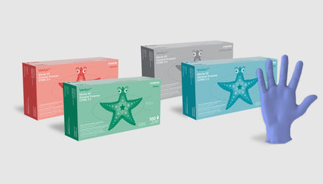 VENTYV CORE 3.5 NITRILE GENERAL PURPOSE GLOVES (STARFISH)-10422102, X-Large, Cs